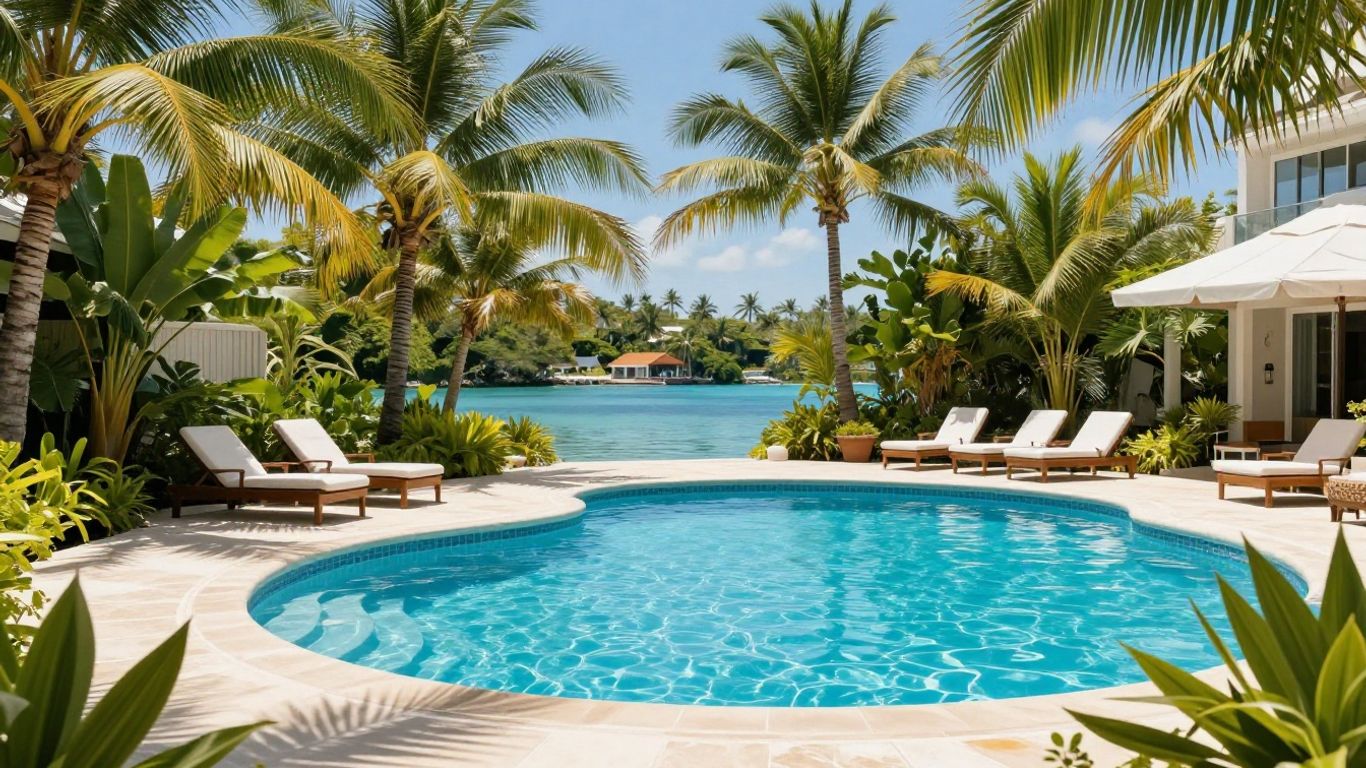 Tropical pool oasis at Oaks Port Douglas resort