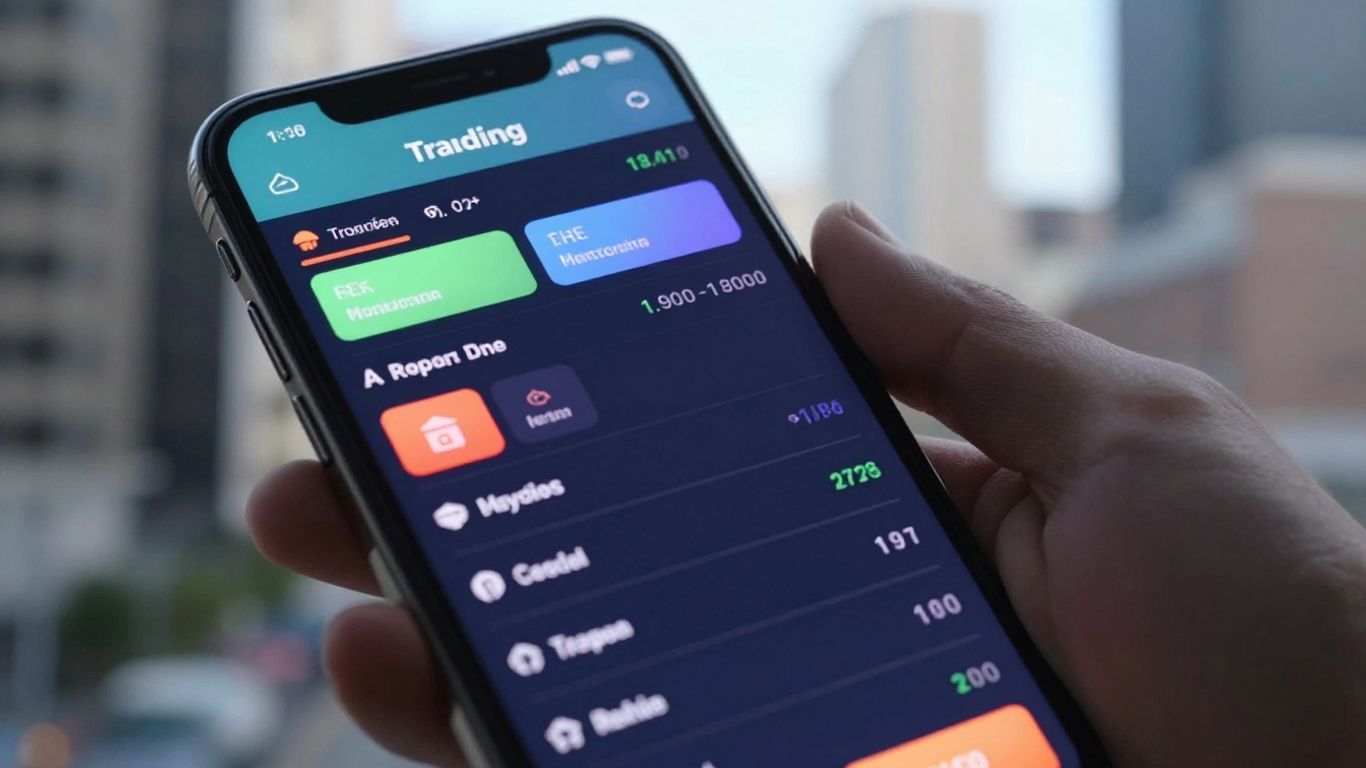 E*TRADE app on a smartphone screen
