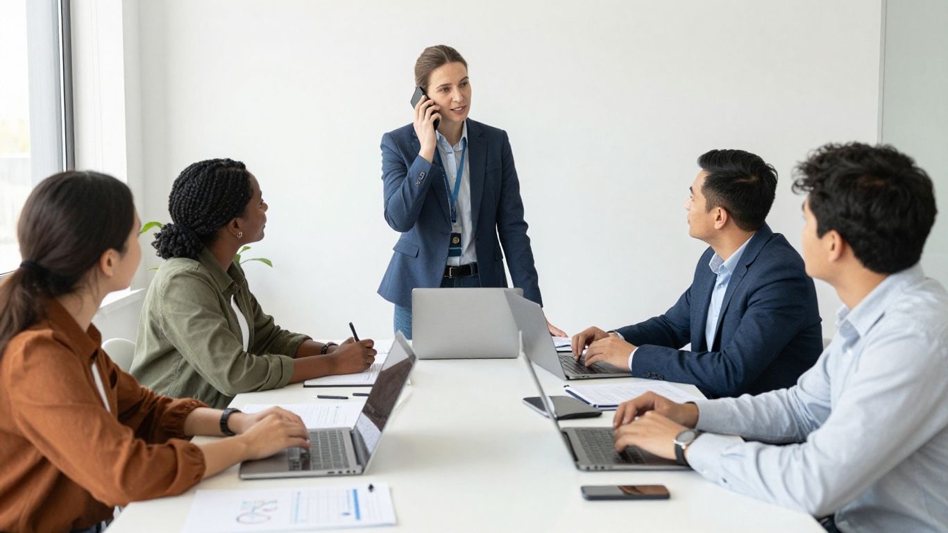 Executive aligning teams around revenue strategy