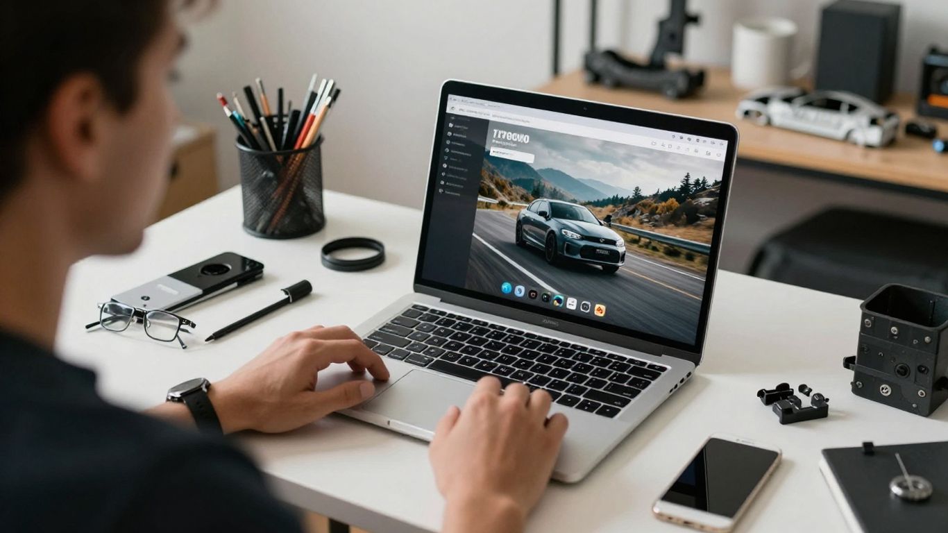 Browsing automotive websites for specific parts