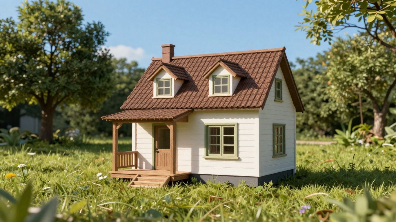 Tiny home on a sunny lot