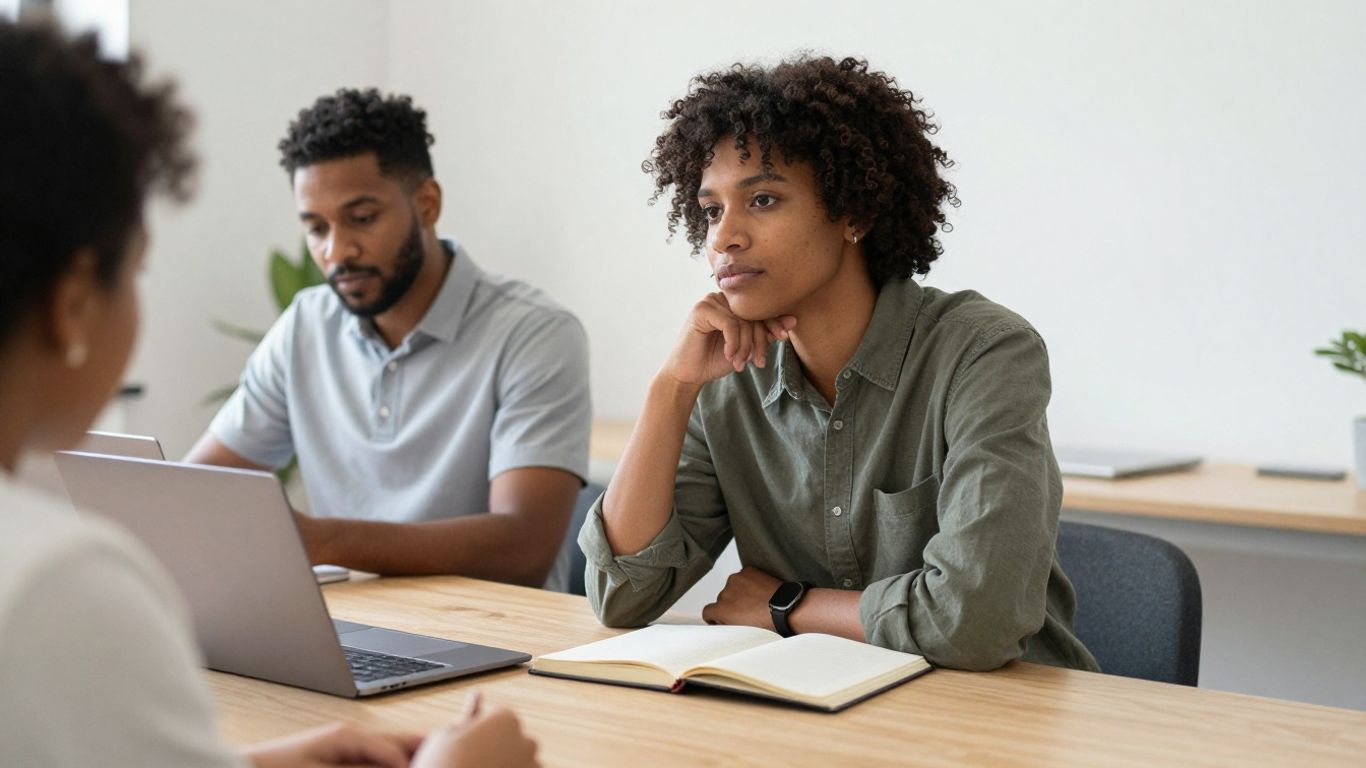 Manager preparing for a thoughtful workplace conversation