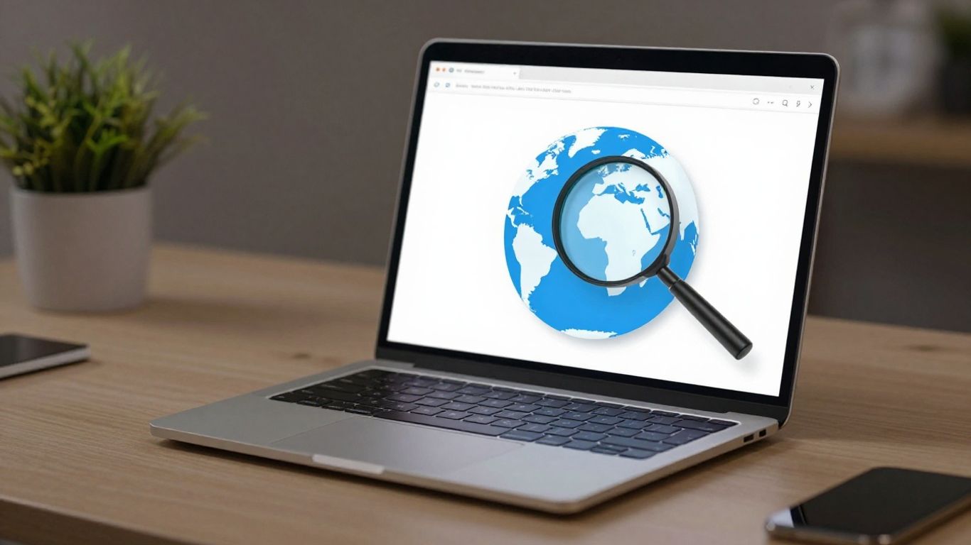 SEO software tools on a desk.