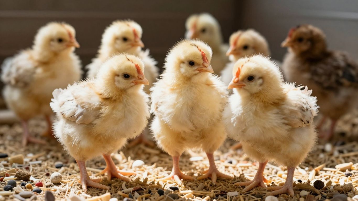 Zdrowe kurczaki na fermie z paszą.