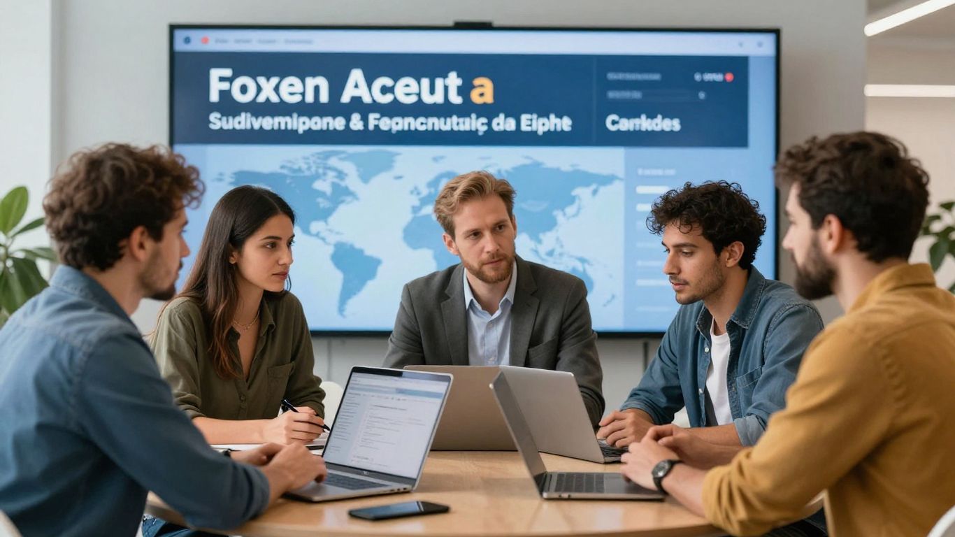 Forex trading forum with diverse traders discussing currency.