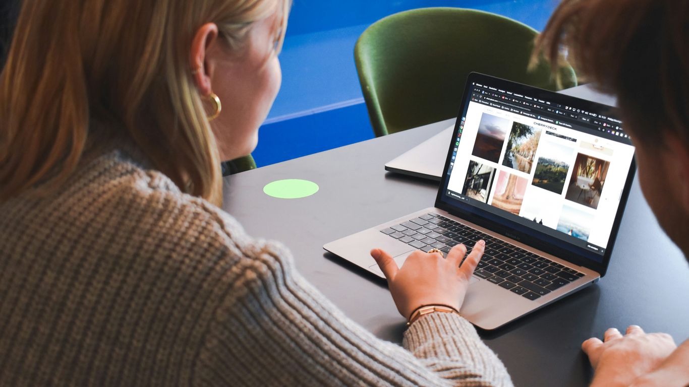Marketing team reviewing local website copy