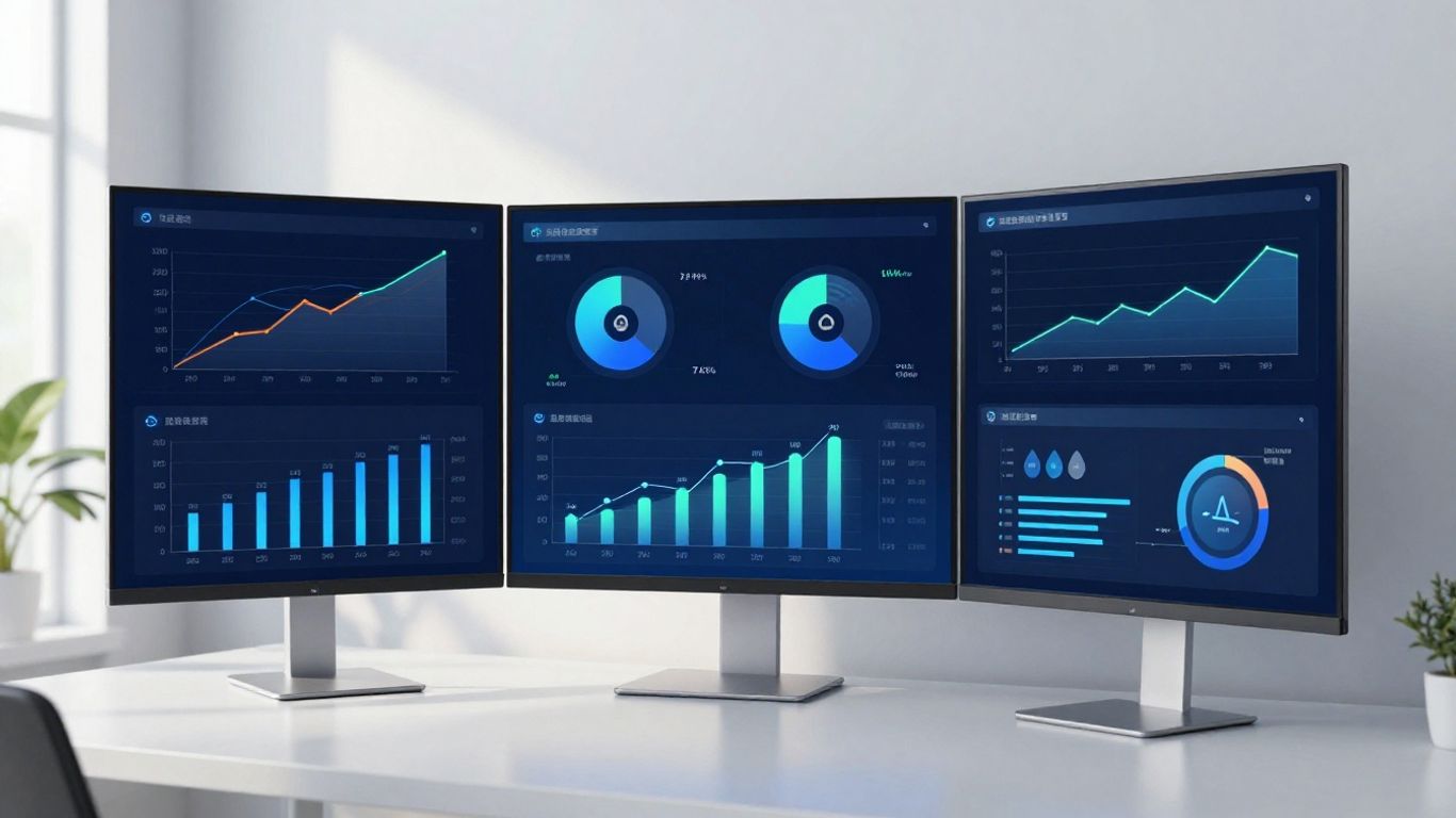 Digital dashboard showing a pest control business revenue metrics