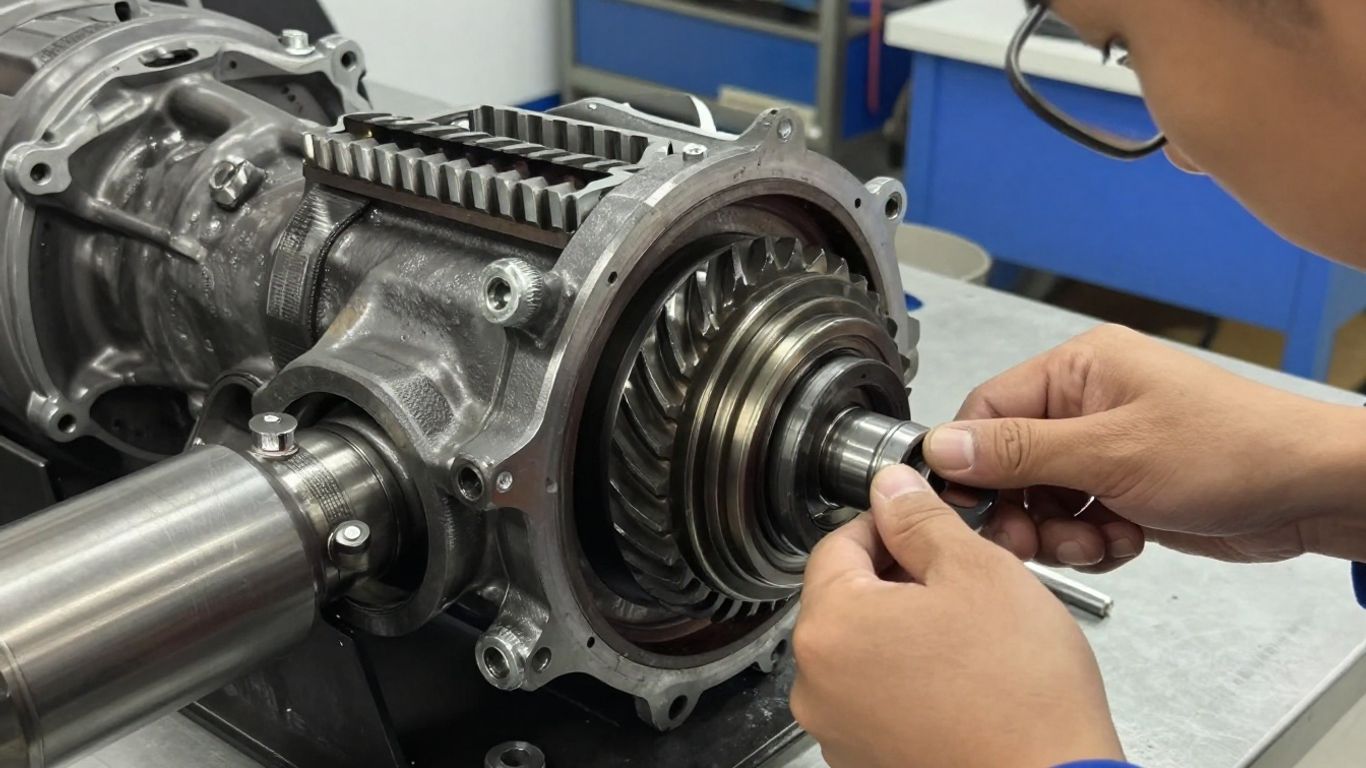 Mechanical inspection of rear differential