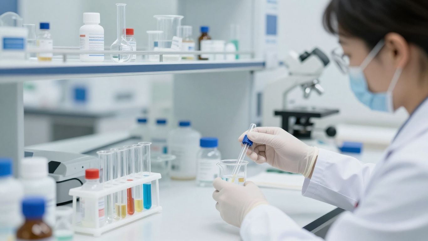 A clinical setting focusing on safety standards.
