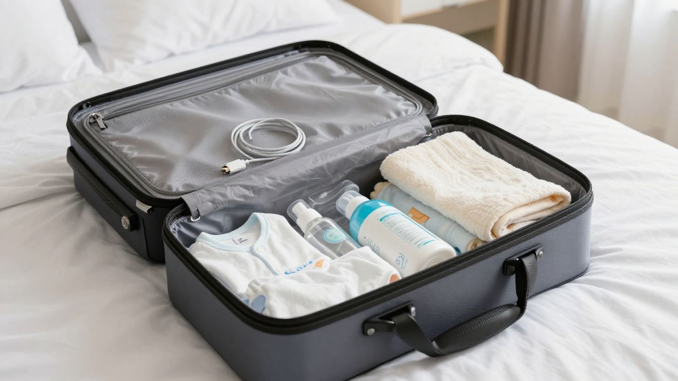 A neatly packed hospital bag