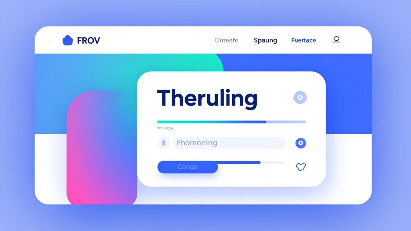 Modern website design with vibrant colors and clean lines.