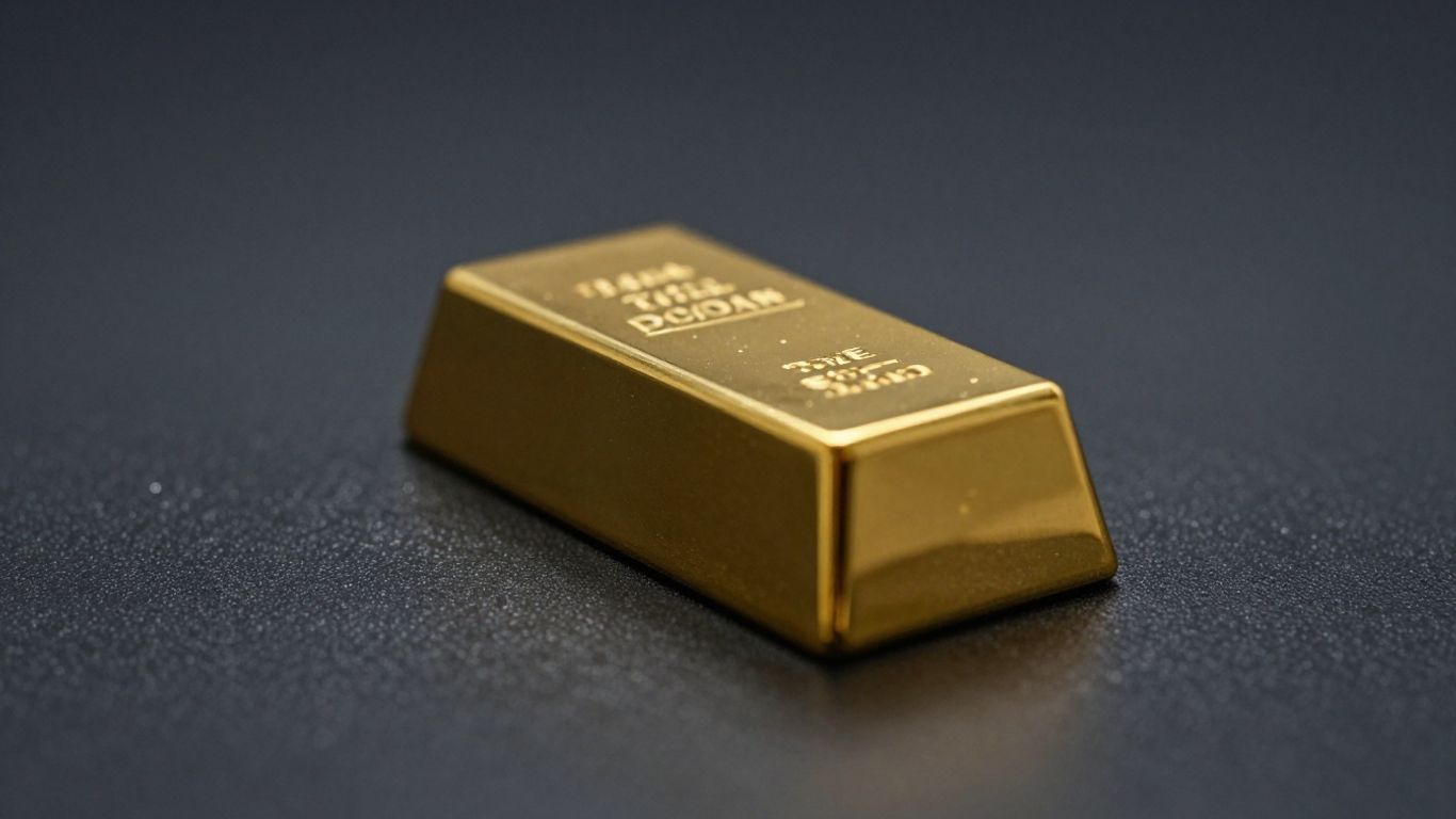 شريط ذهبي لامع على خلفية داكنة.