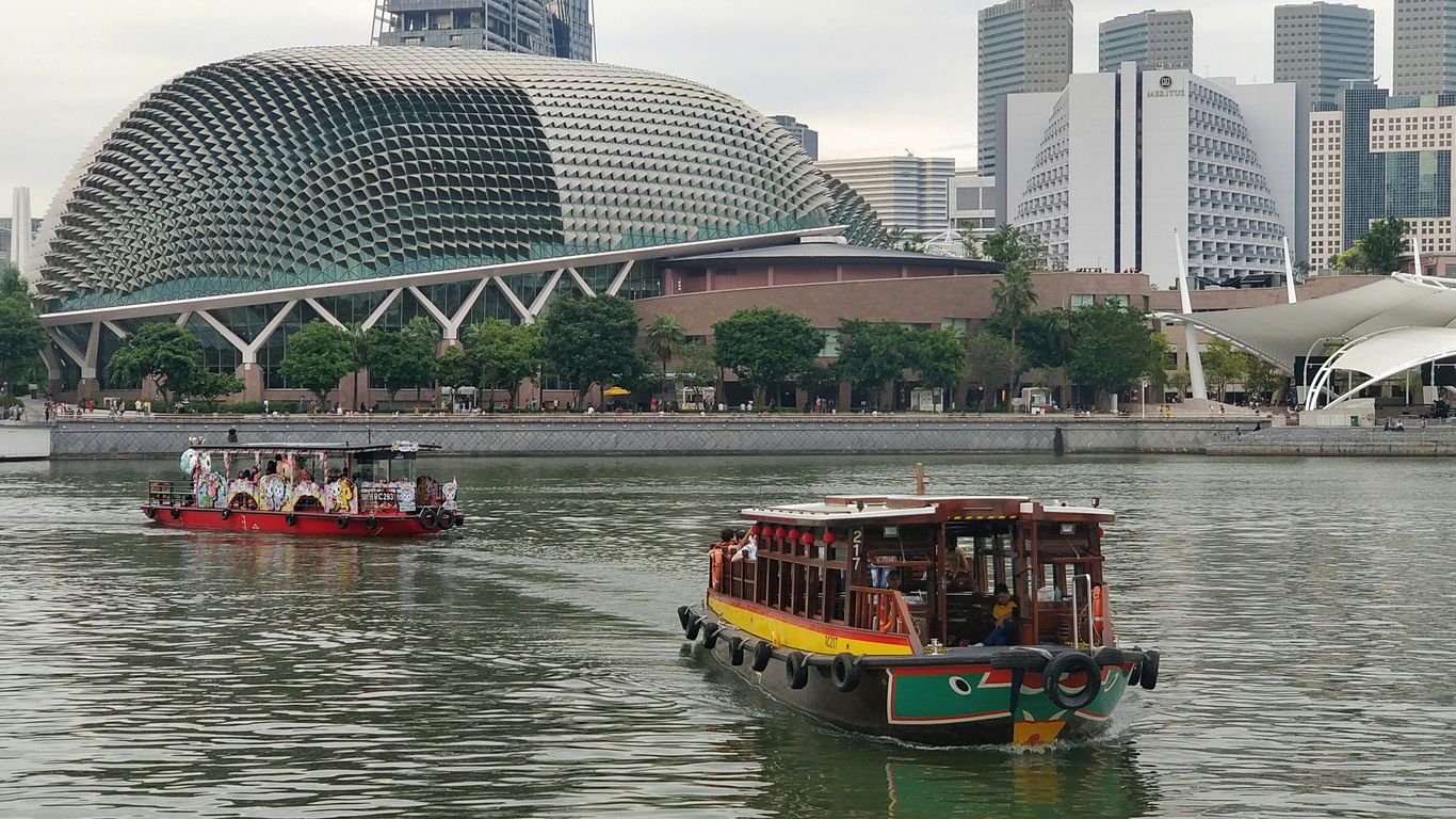 Busy riverfront shaped by migrant trade