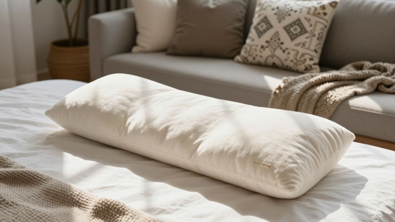Lumbar pillow on bed and sofa