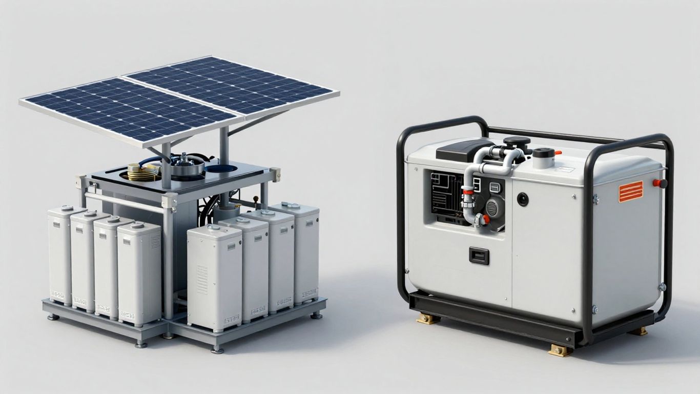 Microgrid and backup generator comparison