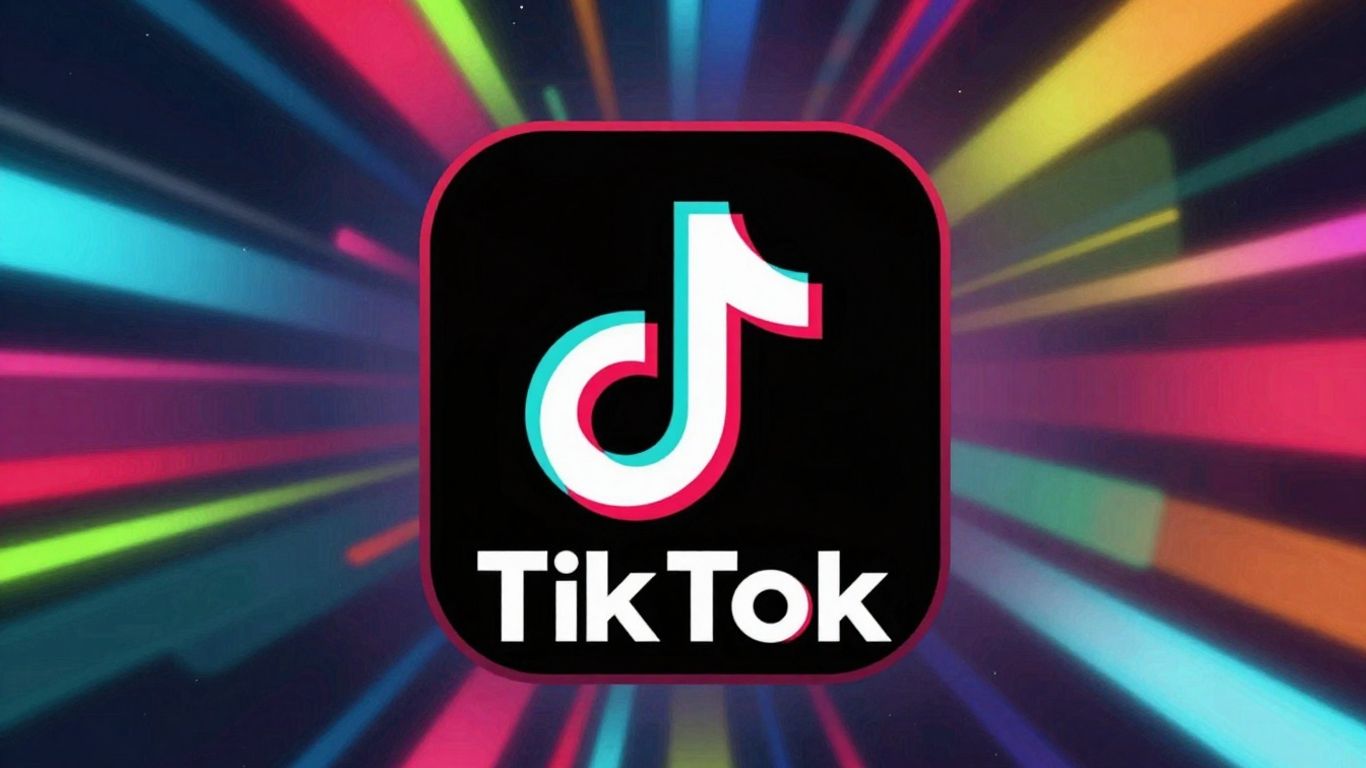 TikTok logo with energetic UAE digital marketing visuals.