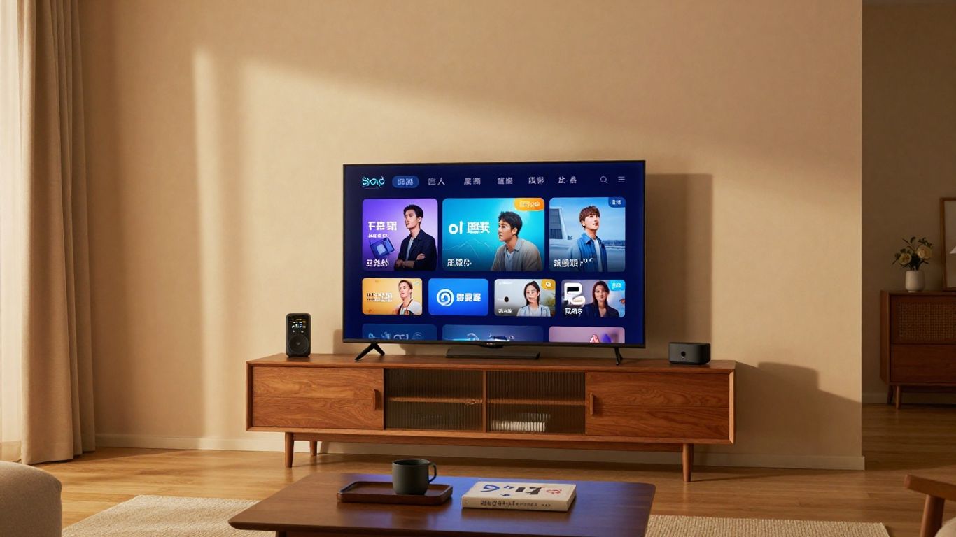 Digital interface showing secure streaming connections