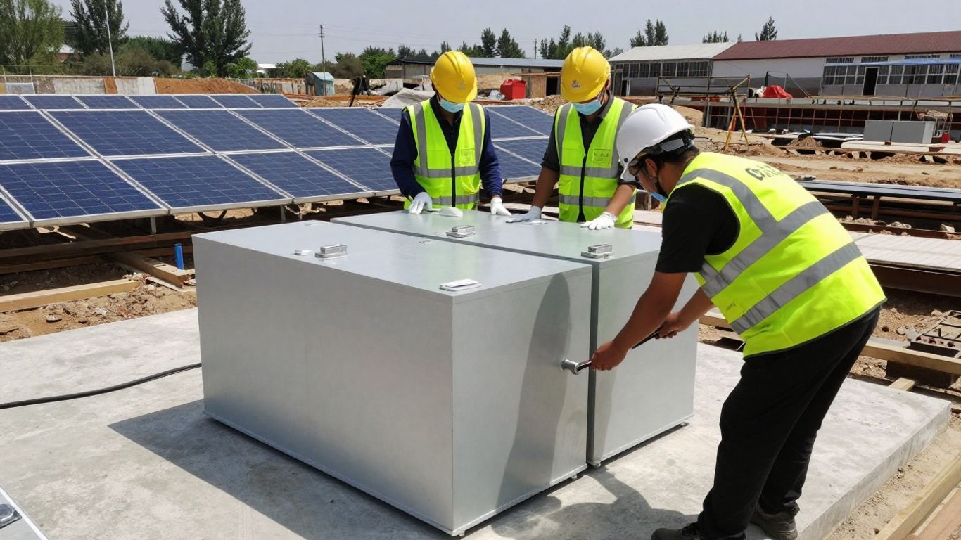 Infrastructure installation on a industrial site