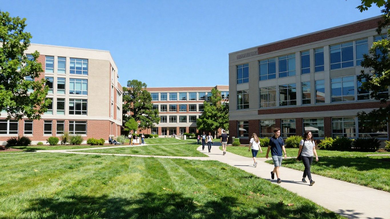 New York Institute of Technology campus buildings and green spaces.