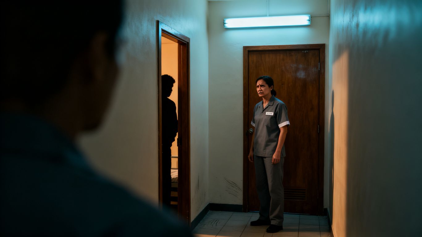 Hostel staff member observing a cuckooing situation.