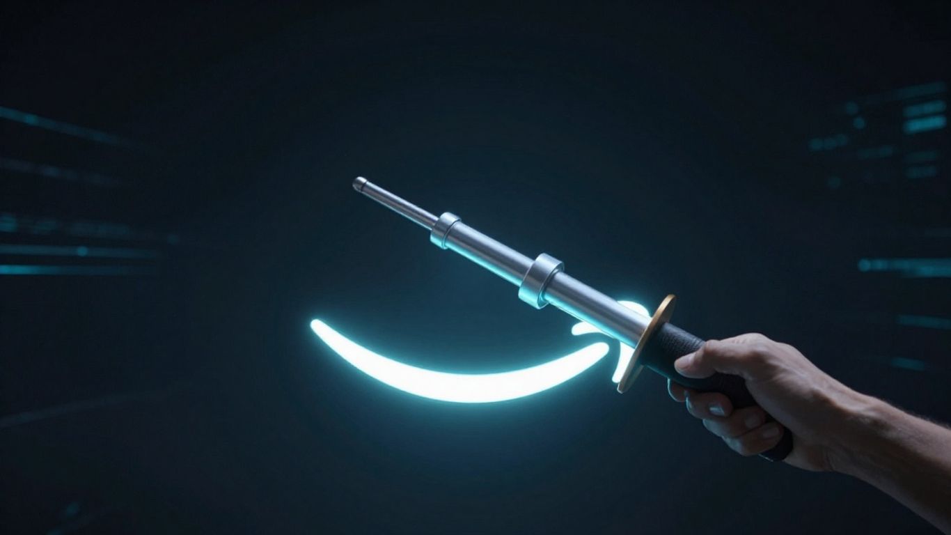 Amazon logo with a lever revealing hidden potential.