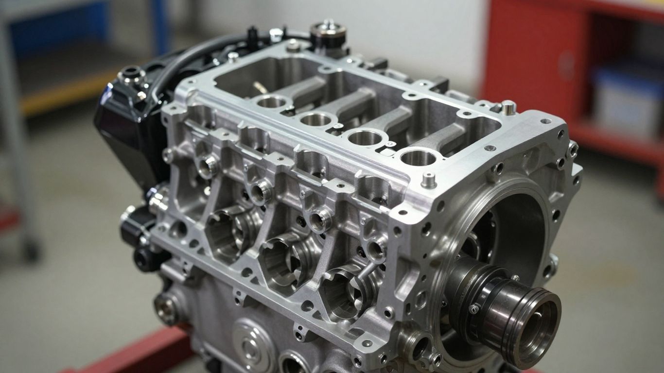 Volkswagen engine close-up