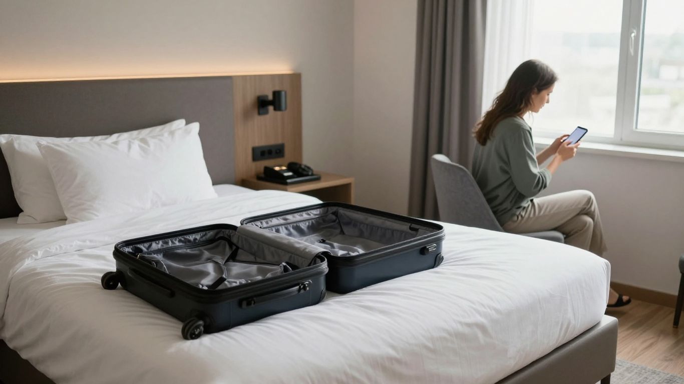 Hotel room prepared for a flexible stay