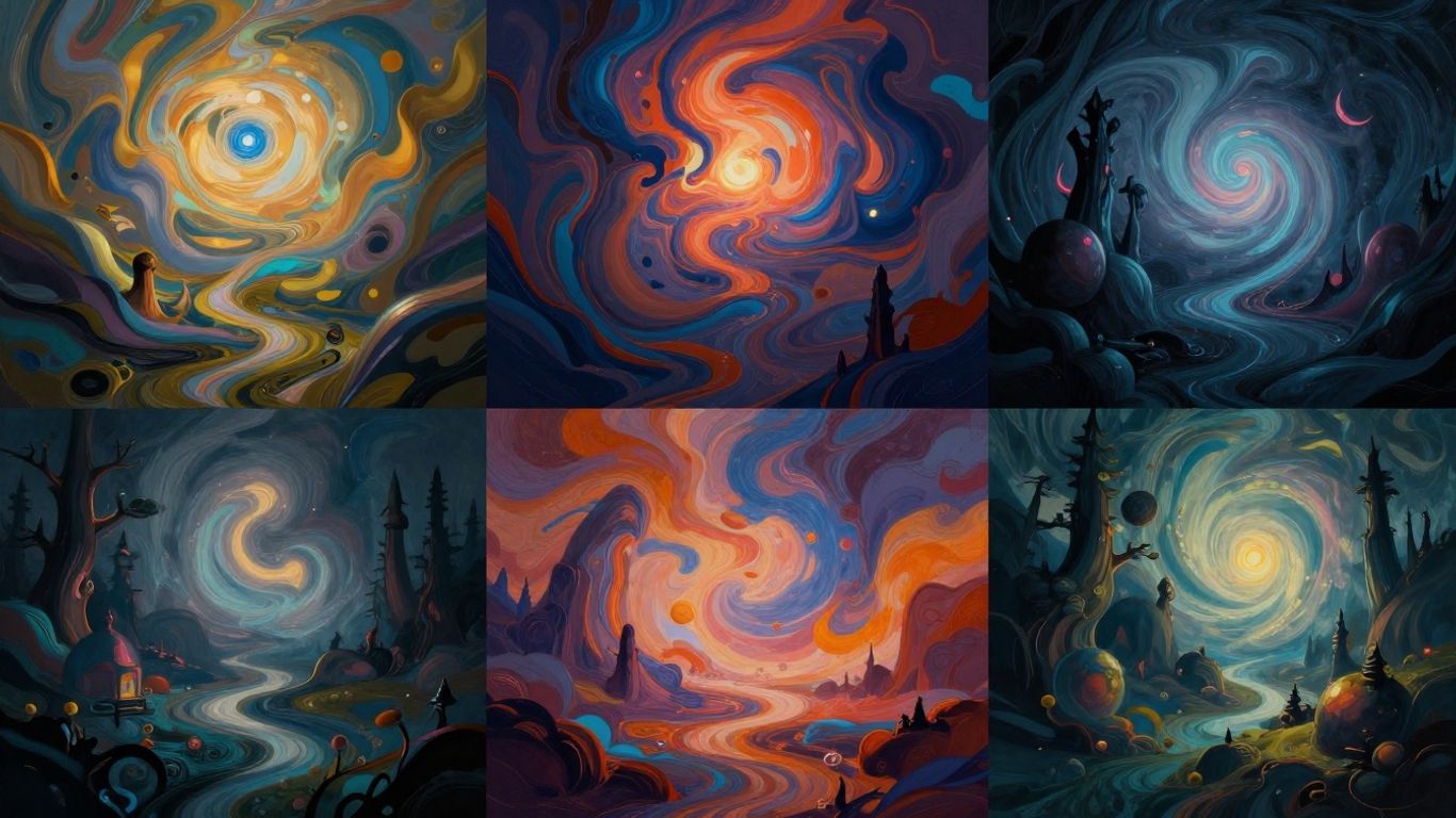 AI-generated art with vibrant colors and abstract shapes.