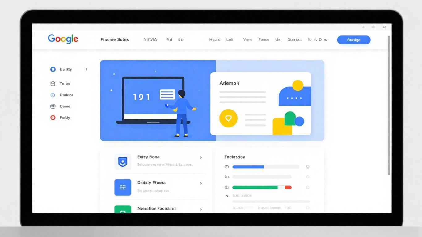 Interfejs Google Sites z opcjami personalizacji