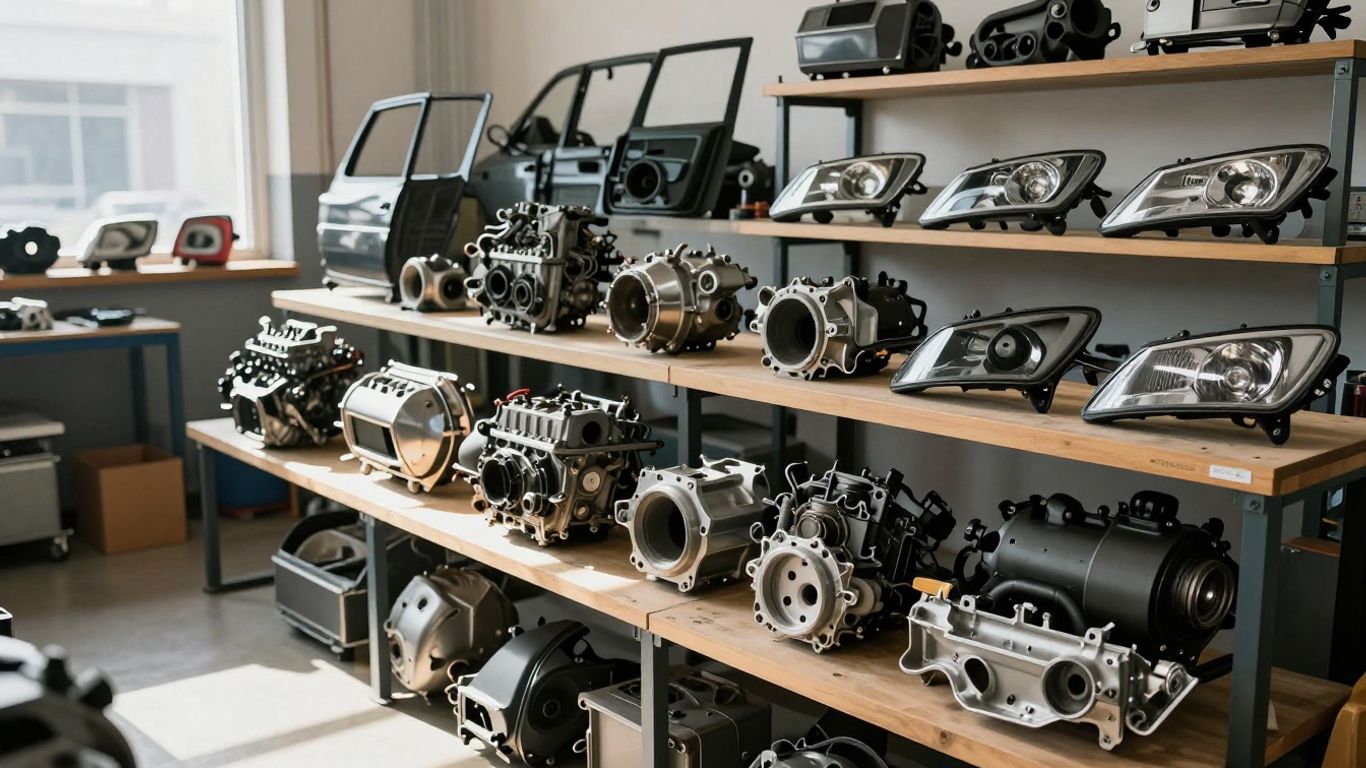 Skoda car parts at Hobart wreckers