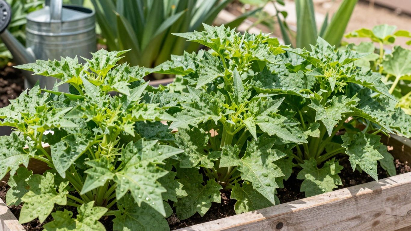 Grüner Garten trotz Hitze und Trockenheit
