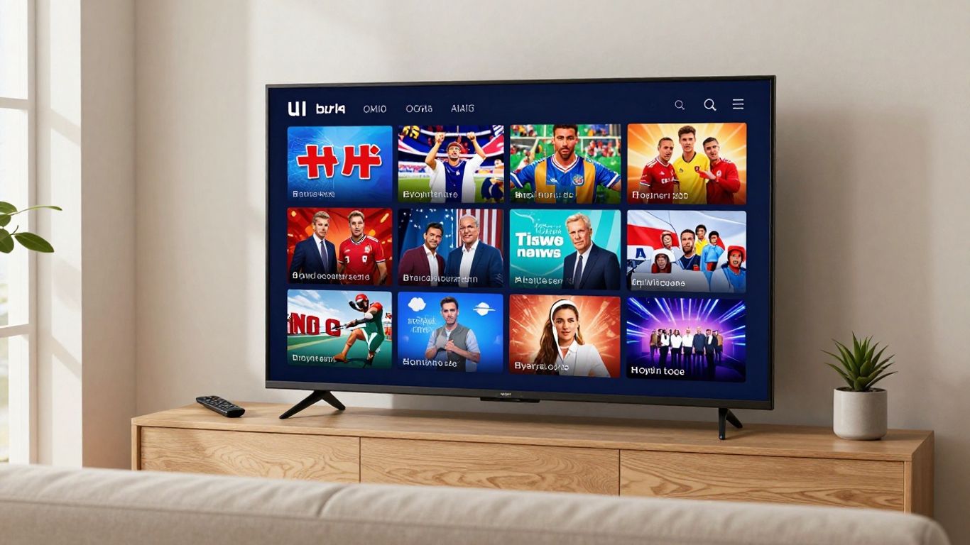 Sports, news, and entertainment channels