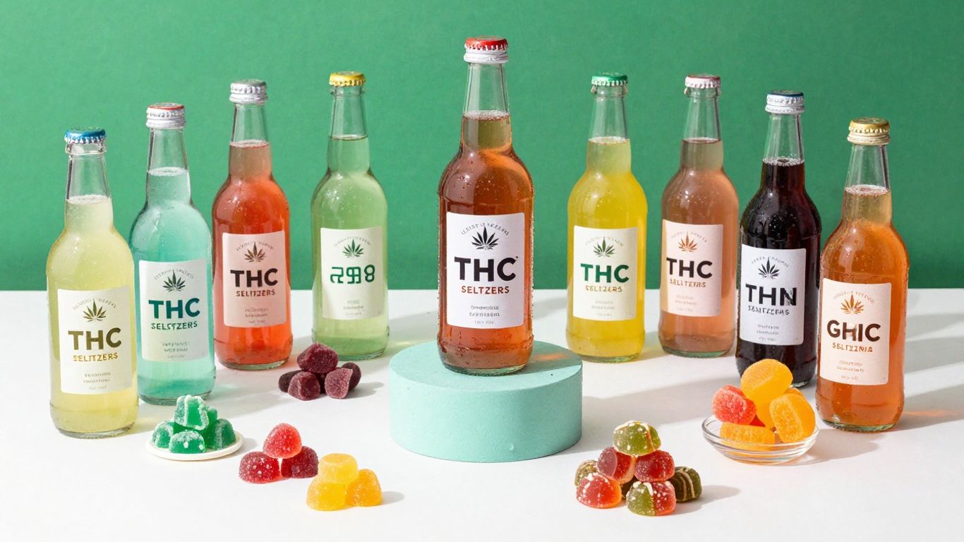 THC seltzers and gummies in California