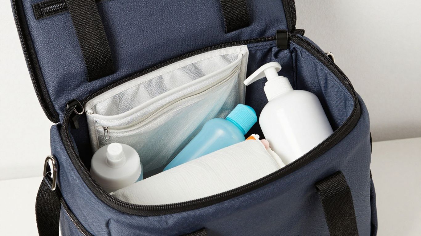 Béis diaper bag with baby essentials