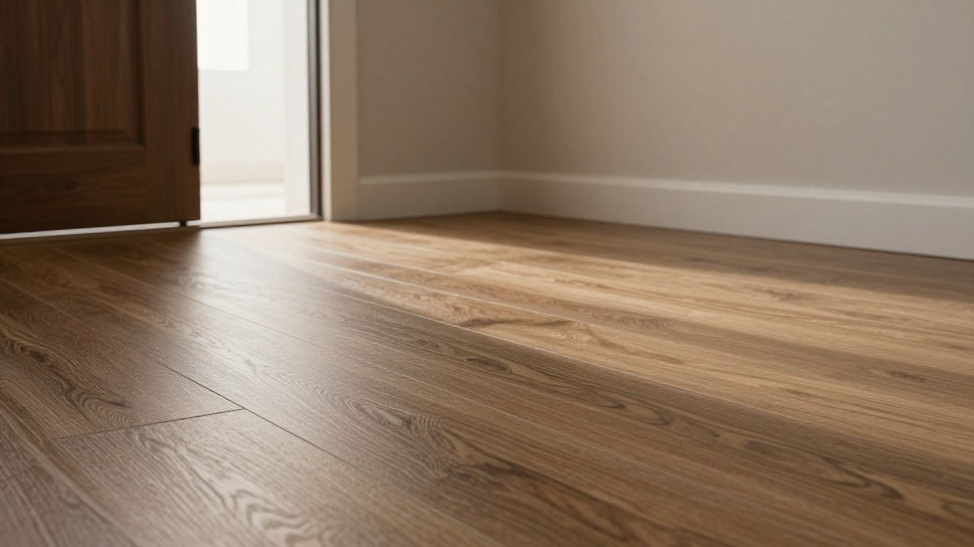 Durable flooring in a modern entryway.
