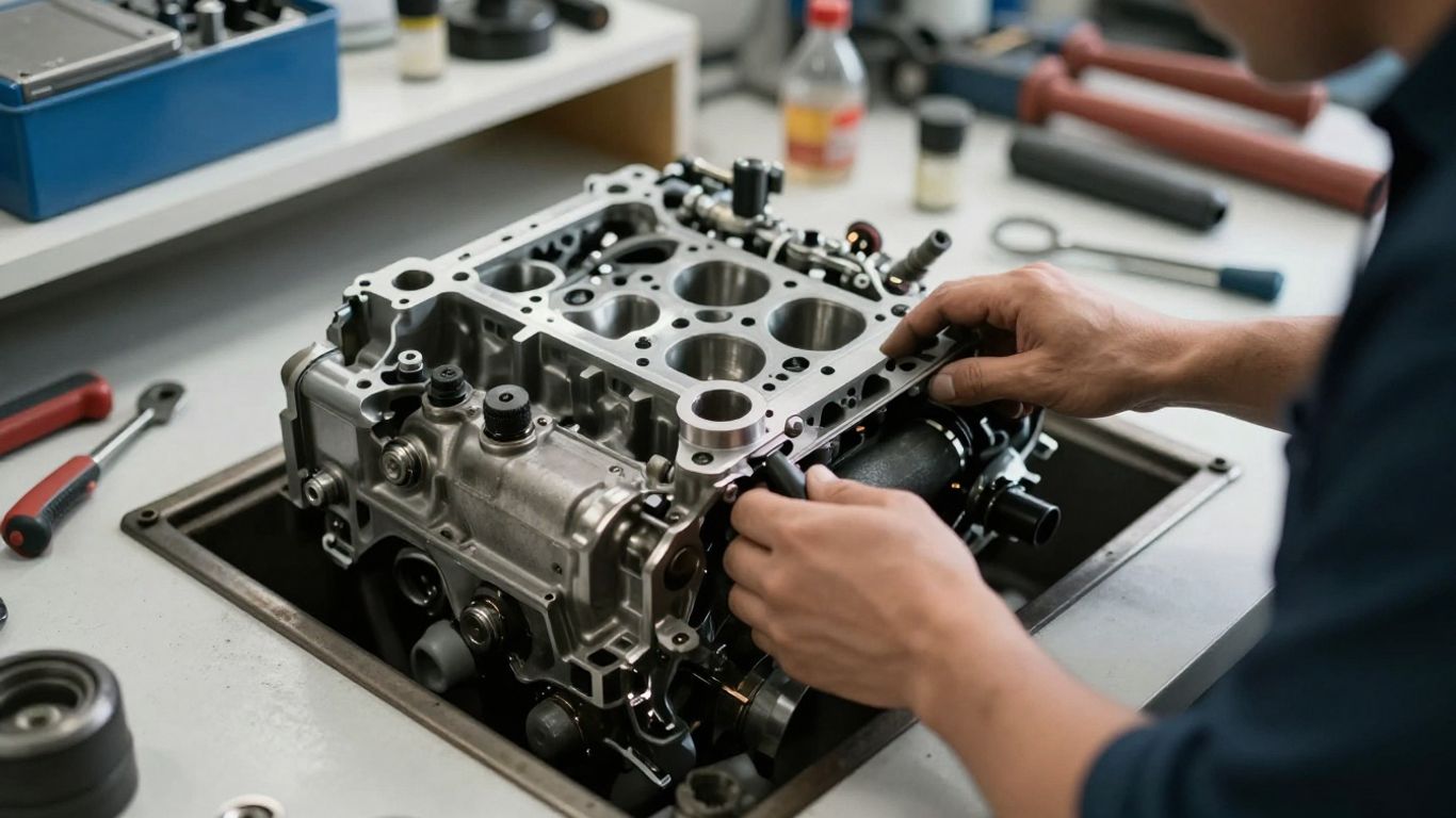 Quality inspection of used automotive engine