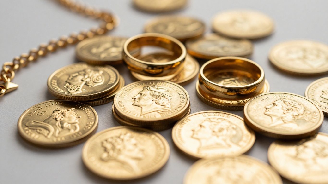 Or et bijoux en or à vendre à Rennes.