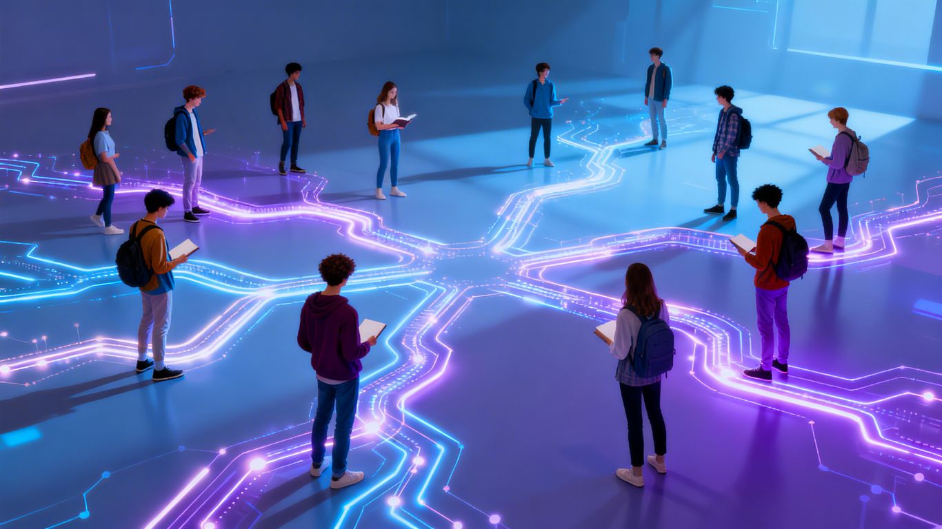 AI creating custom learning journeys for students.