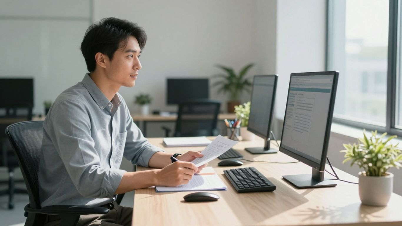 Person strategizing for Amazon advertising growth.