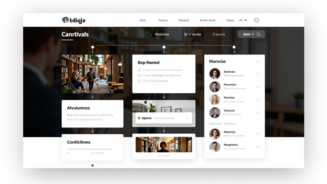 Structure de navigation de site web claire et organisée.