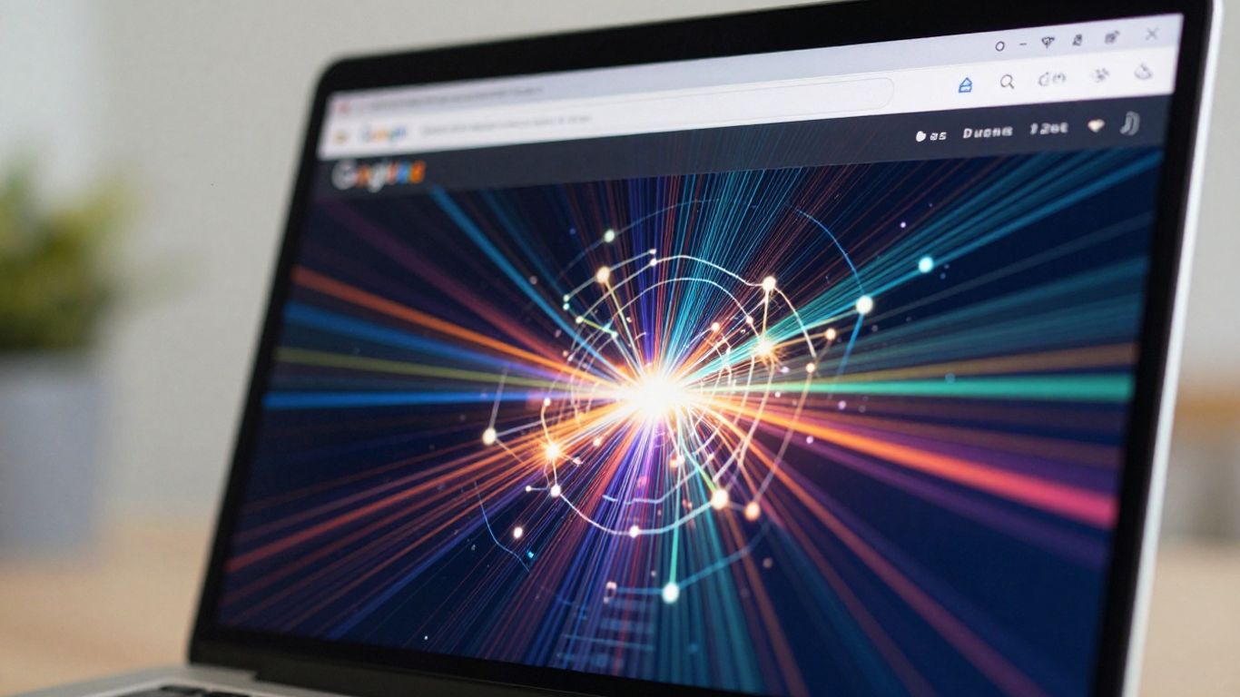 Google Ads interface on a laptop screen.