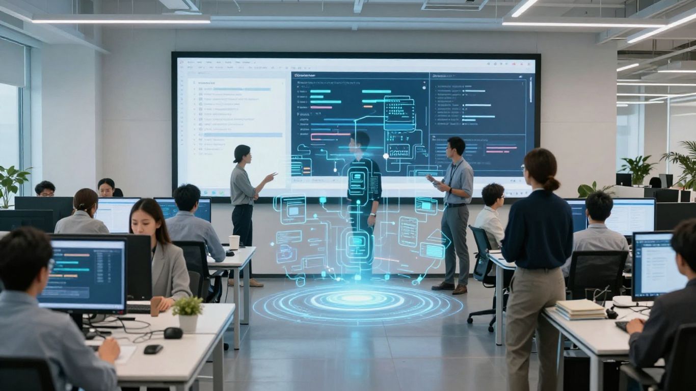 Workato automation platform interface with connected workflows.