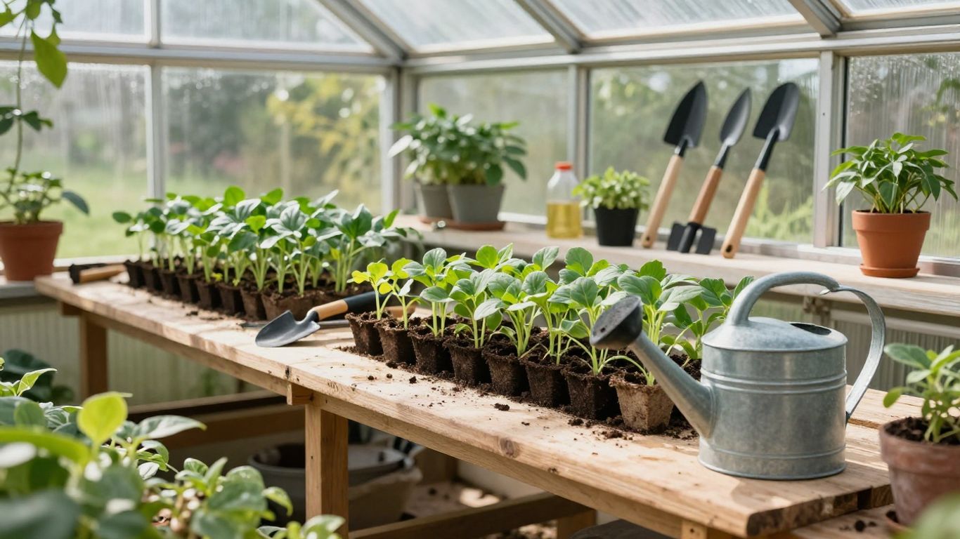 Gewächshaus im Frühling vorbereiten, Bewässerungssystem prüfen
