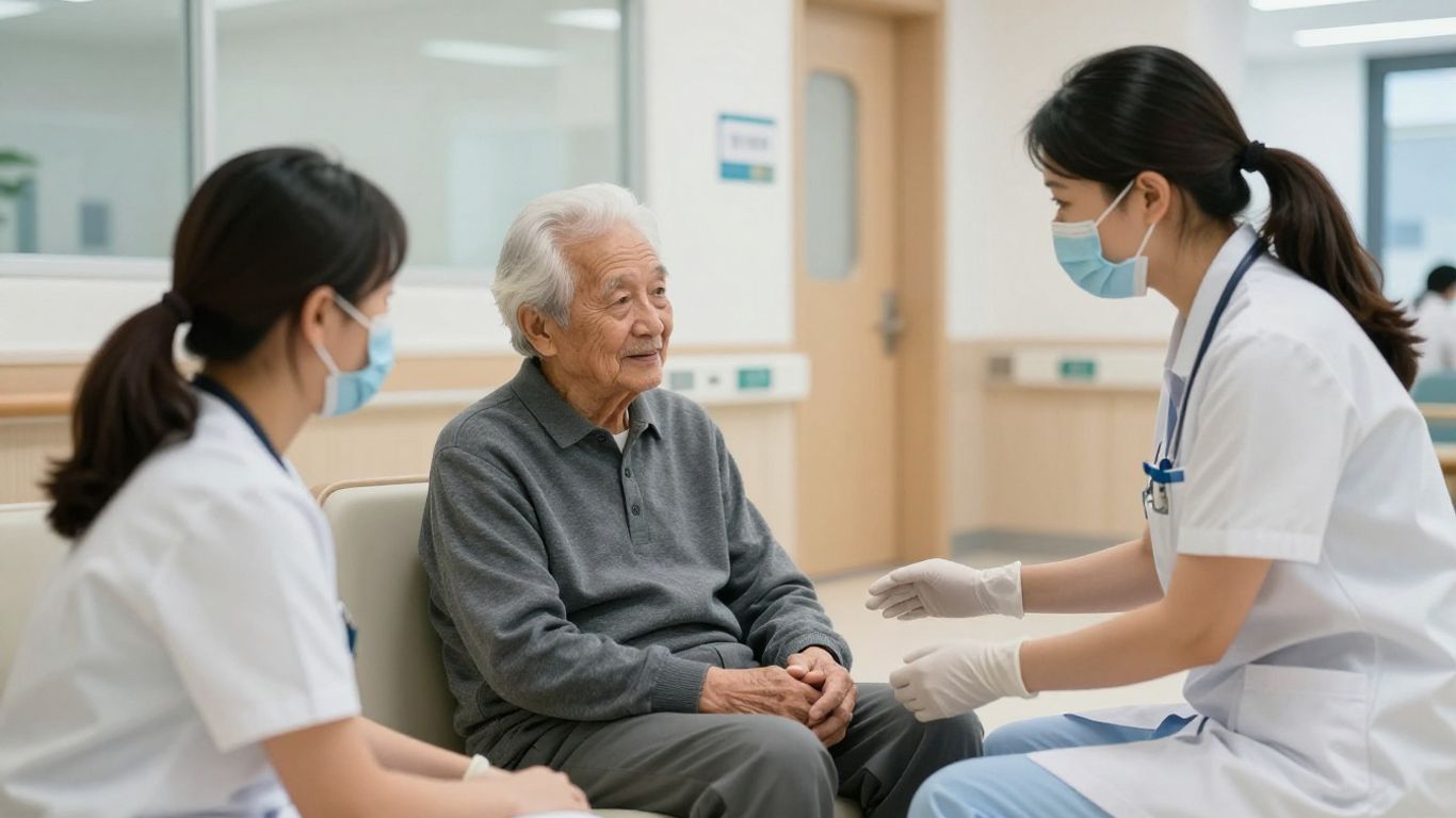 CNA students learning clinical care techniques