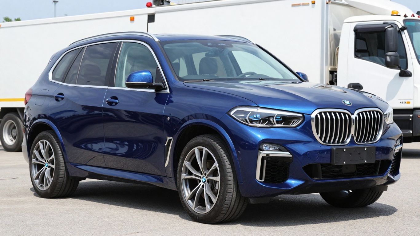 BMW X5 car with tow truck in Perth