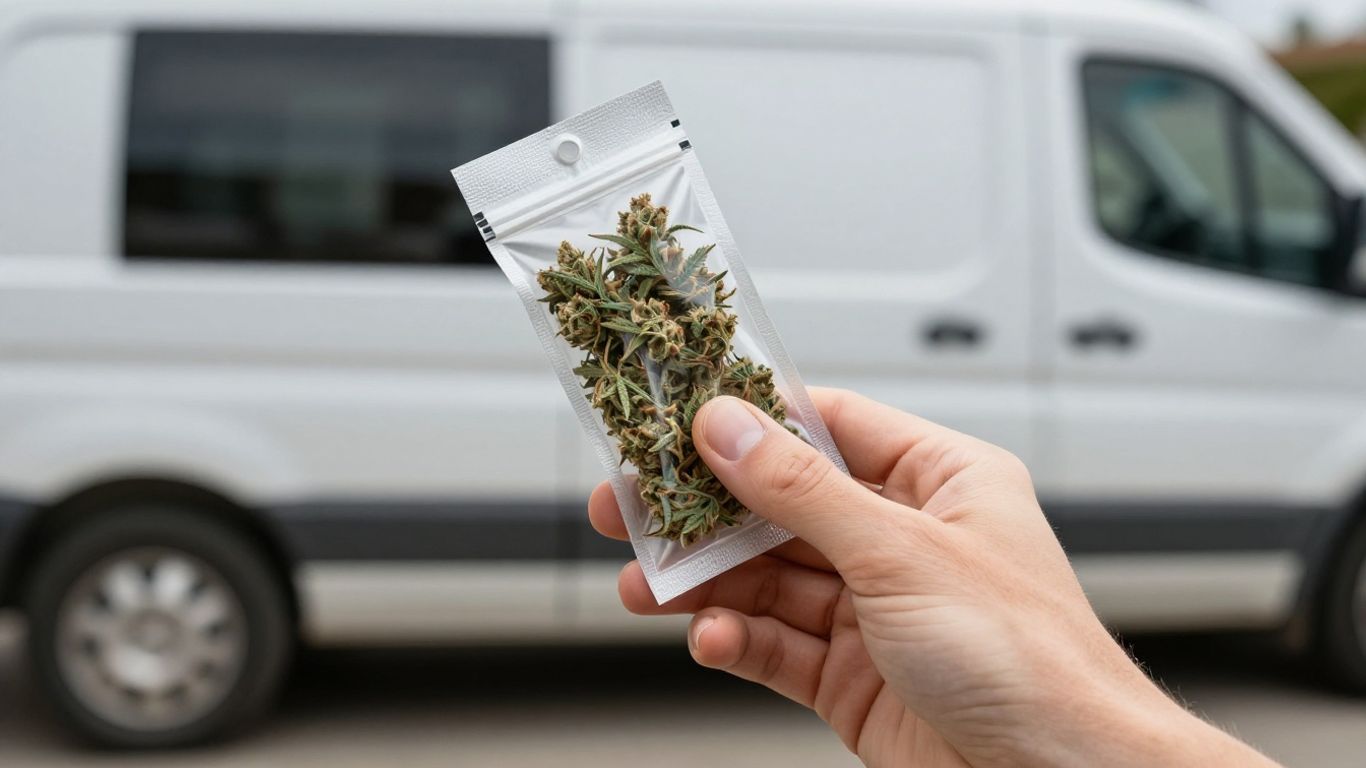 Cannabis order delivery and checkout process