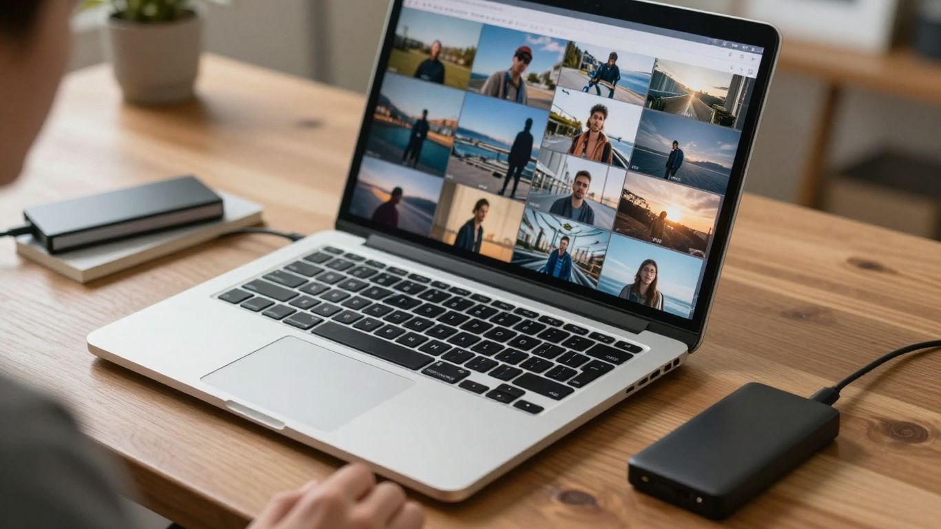 Large video file transferring from a laptop