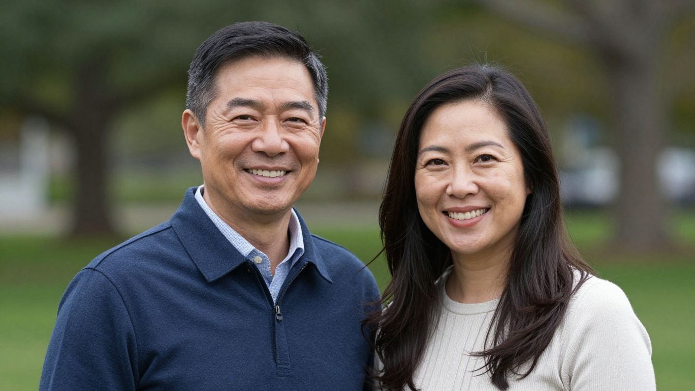 Portrait of Herbalife distributors Leonard & Esther Kim