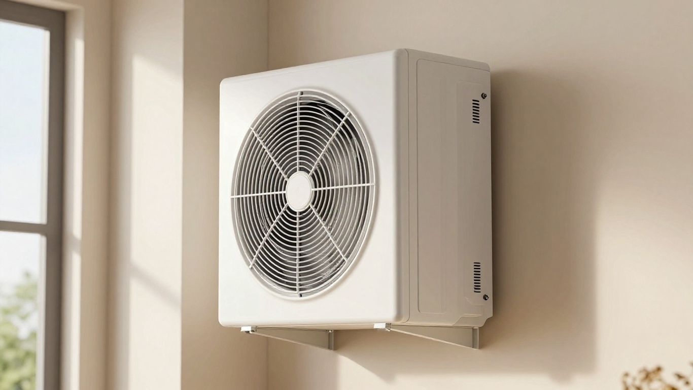 Unité VMC double flux thermodynamique dans un intérieur moderne.