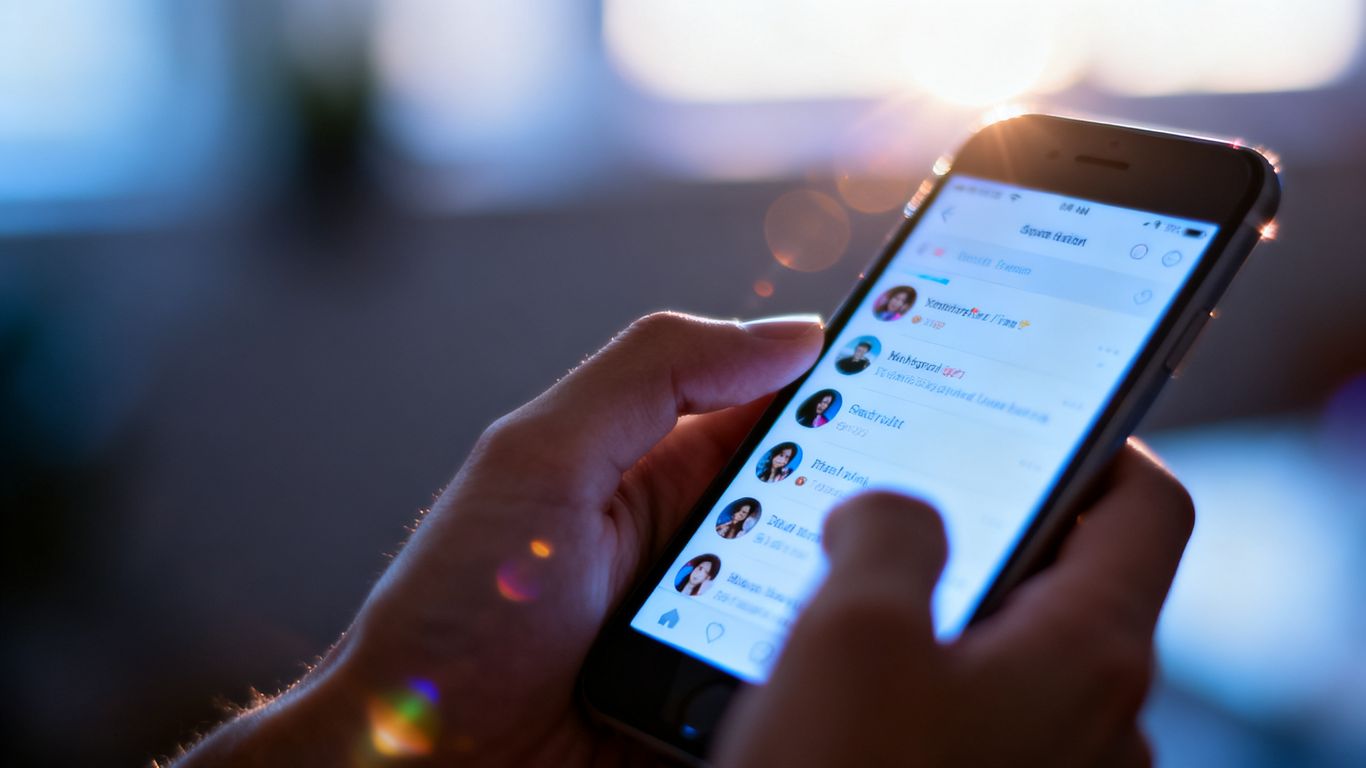 Measuring social media return on investment on a smartphone.